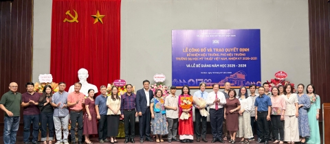 LỄ CÔNG BỐ VÀ TRAO QUYẾT ĐỊNH BỔ NHIỆM HIỆU TRƯỞNG VÀ PHÓ HIỆU TRƯỞNG TRƯỜNG ĐẠI HỌC MỸ THUẬT VIỆT NAM